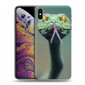 Дизайнерский силиконовый чехол для Iphone Xs Max Змеи