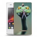 Дизайнерский пластиковый чехол для Sony Xperia E Змеи