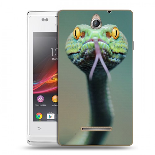 Дизайнерский пластиковый чехол для Sony Xperia E Змеи