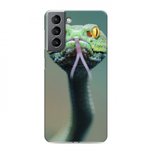 Дизайнерский пластиковый чехол для Samsung Galaxy S21 Змеи