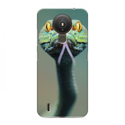 Дизайнерский силиконовый с усиленными углами чехол для Nokia 1.4 Змеи