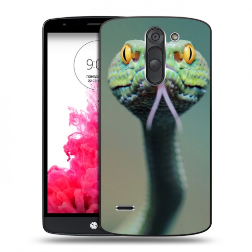 Дизайнерский пластиковый чехол для LG G3 Stylus Змеи