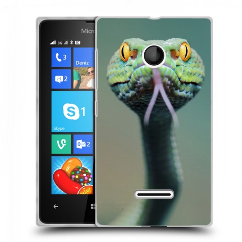 Дизайнерский пластиковый чехол для Microsoft Lumia 435 Змеи