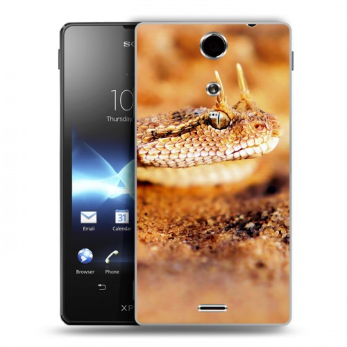 Дизайнерский пластиковый чехол для Sony Xperia TX Змеи