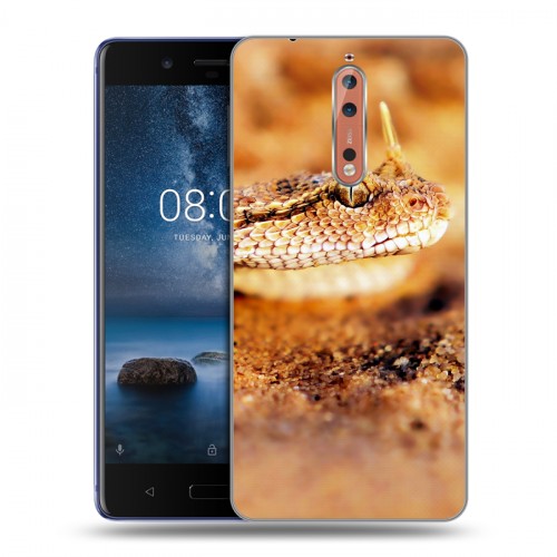 Дизайнерский пластиковый чехол для Nokia 8 Змеи