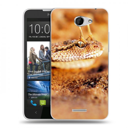 Дизайнерский пластиковый чехол для HTC Desire 516 Змеи