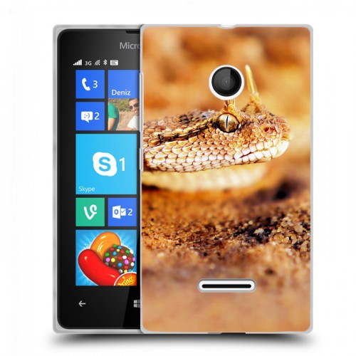 Дизайнерский пластиковый чехол для Microsoft Lumia 435 Змеи