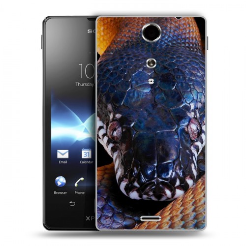 Дизайнерский пластиковый чехол для Sony Xperia TX Змеи