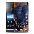 Дизайнерский пластиковый чехол для Sony Xperia S Змеи