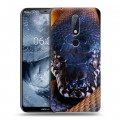 Дизайнерский пластиковый чехол для Nokia 6.1 Plus Змеи