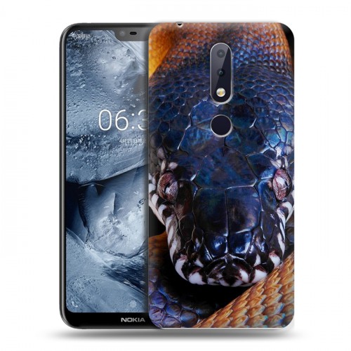 Дизайнерский пластиковый чехол для Nokia 6.1 Plus Змеи