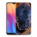 Дизайнерский силиконовый с усиленными углами чехол для Xiaomi RedMi 8A Змеи