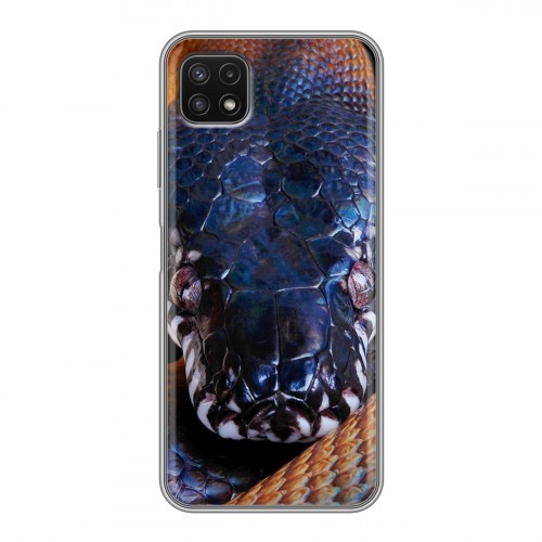 Дизайнерский силиконовый с усиленными углами чехол для Samsung Galaxy A22s 5G Змеи