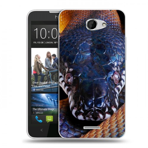 Дизайнерский пластиковый чехол для HTC Desire 516 Змеи