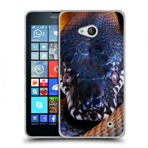 Дизайнерский пластиковый чехол для Microsoft Lumia 640 Змеи