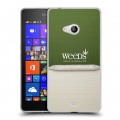 Дизайнерский пластиковый чехол для Microsoft Lumia 540 Weeds