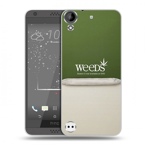 Дизайнерский пластиковый чехол для HTC Desire 530 Weeds