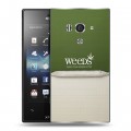 Дизайнерский пластиковый чехол для Sony Xperia acro S Weeds