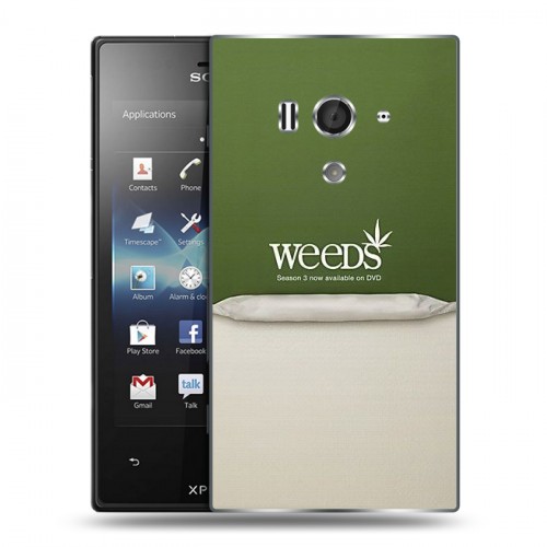 Дизайнерский пластиковый чехол для Sony Xperia acro S Weeds