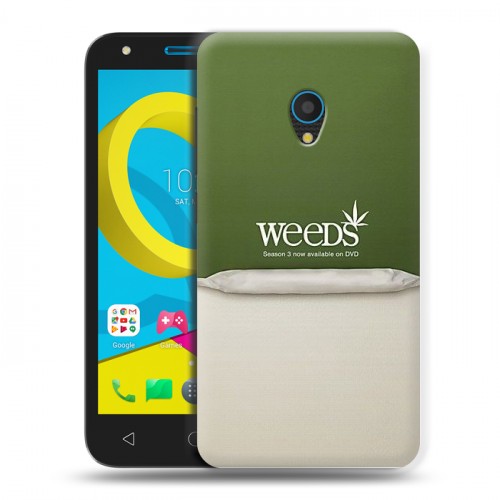 Дизайнерский пластиковый чехол для Alcatel U5 Weeds