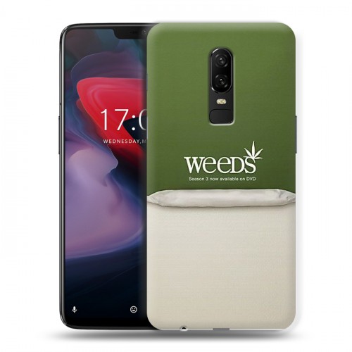 Дизайнерский пластиковый чехол для OnePlus 6 Weeds