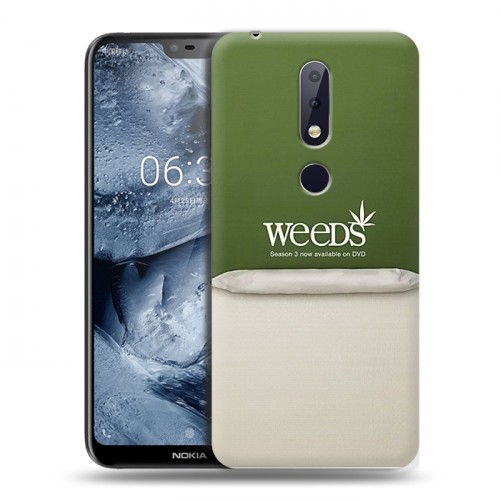 Дизайнерский пластиковый чехол для Nokia 6.1 Plus Weeds