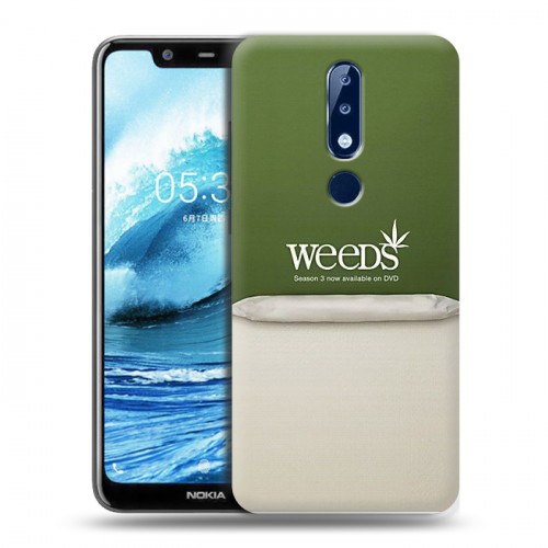 Дизайнерский силиконовый чехол для Nokia 5.1 Plus Weeds