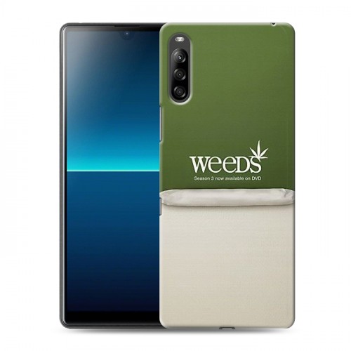 Дизайнерский силиконовый с усиленными углами чехол для Sony Xperia L4 Weeds