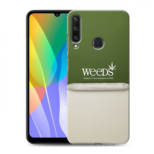 Дизайнерский пластиковый чехол для Huawei Y6p Weeds