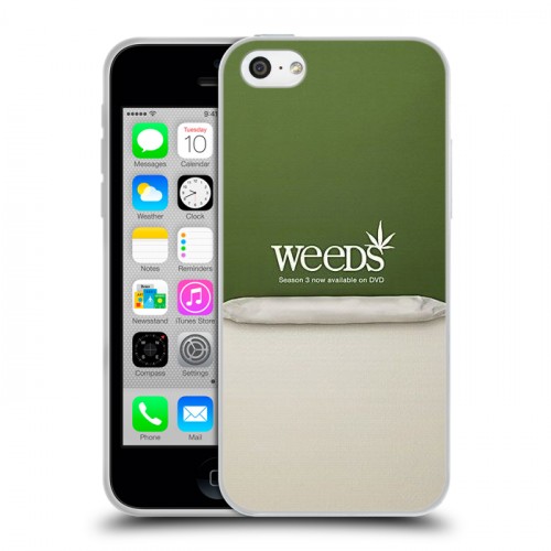 Дизайнерский пластиковый чехол для Iphone 5c Weeds
