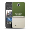 Дизайнерский пластиковый чехол для HTC Desire 300 Weeds