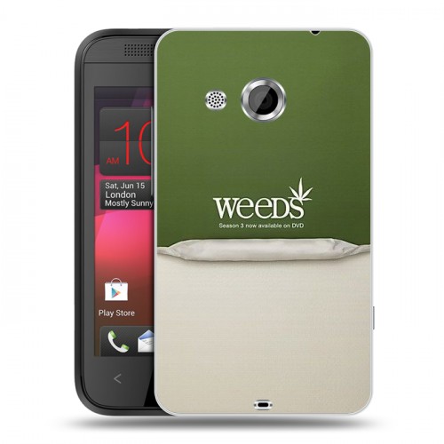 Дизайнерский пластиковый чехол для HTC Desire 200 Weeds