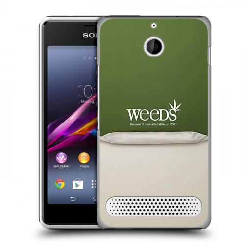 Дизайнерский силиконовый чехол для Sony Xperia E1 Weeds