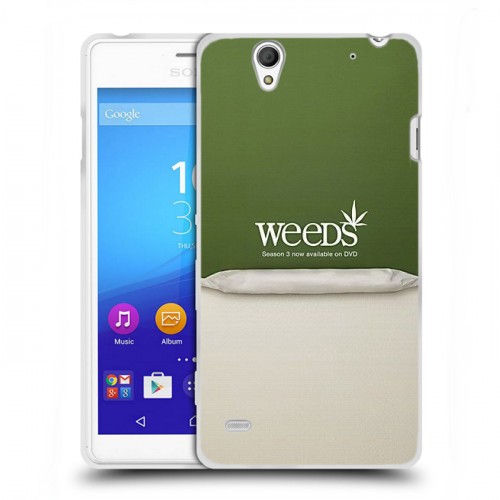 Дизайнерский пластиковый чехол для Sony Xperia C4 Weeds