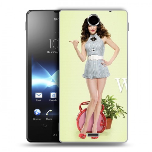 Дизайнерский пластиковый чехол для Sony Xperia TX Weeds