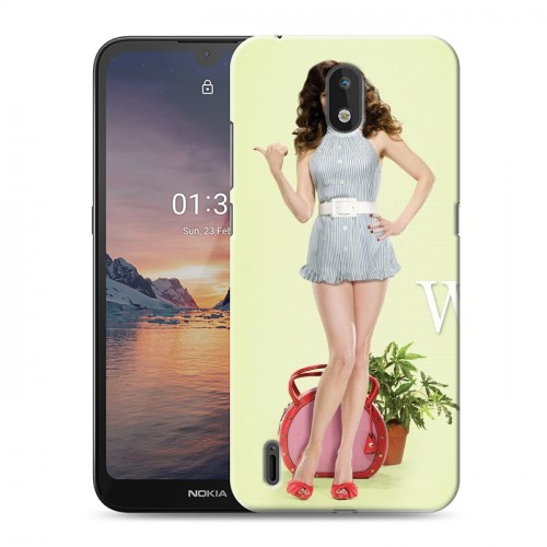 Дизайнерский силиконовый чехол для Nokia 1.3 Weeds