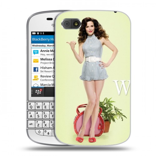 Дизайнерский пластиковый чехол для BlackBerry Q10 Weeds