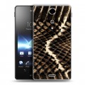 Дизайнерский пластиковый чехол для Sony Xperia TX Змеи