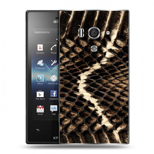 Дизайнерский пластиковый чехол для Sony Xperia acro S Змеи