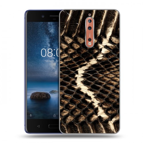 Дизайнерский пластиковый чехол для Nokia 8 Змеи