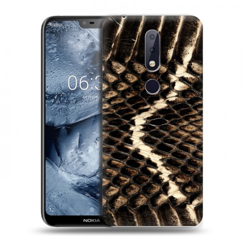 Дизайнерский пластиковый чехол для Nokia 6.1 Plus Змеи