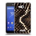 Дизайнерский пластиковый чехол для Sony Xperia E4g Змеи