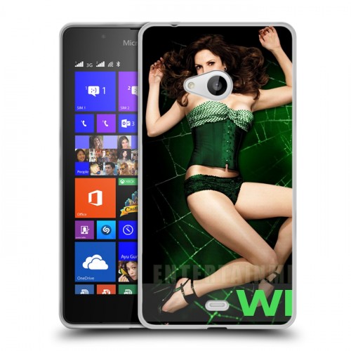 Дизайнерский пластиковый чехол для Microsoft Lumia 540 Weeds