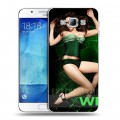 Дизайнерский пластиковый чехол для Samsung Galaxy A8 Weeds