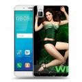 Дизайнерский пластиковый чехол для Huawei ShotX Weeds