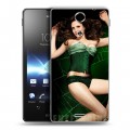 Дизайнерский пластиковый чехол для Sony Xperia TX Weeds