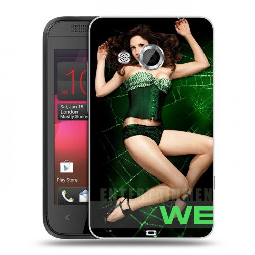 Дизайнерский пластиковый чехол для HTC Desire 200 Weeds