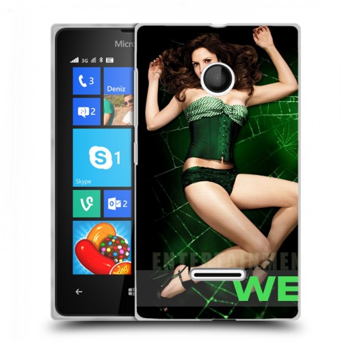 Дизайнерский пластиковый чехол для Microsoft Lumia 435 Weeds