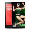 Дизайнерский пластиковый чехол для Xiaomi RedMi Note Weeds