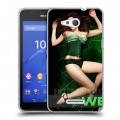 Дизайнерский пластиковый чехол для Sony Xperia E4g Weeds